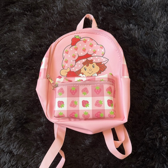 Pink Strawberry Shortcake Mini Backpack - Picture 1 of 5